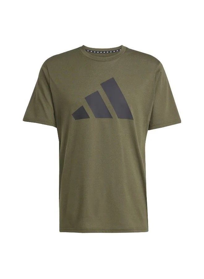 Adidas Tr-Es Fr Logo T Green Graphic Tee (Short Sleeve) T-Shirts For Men